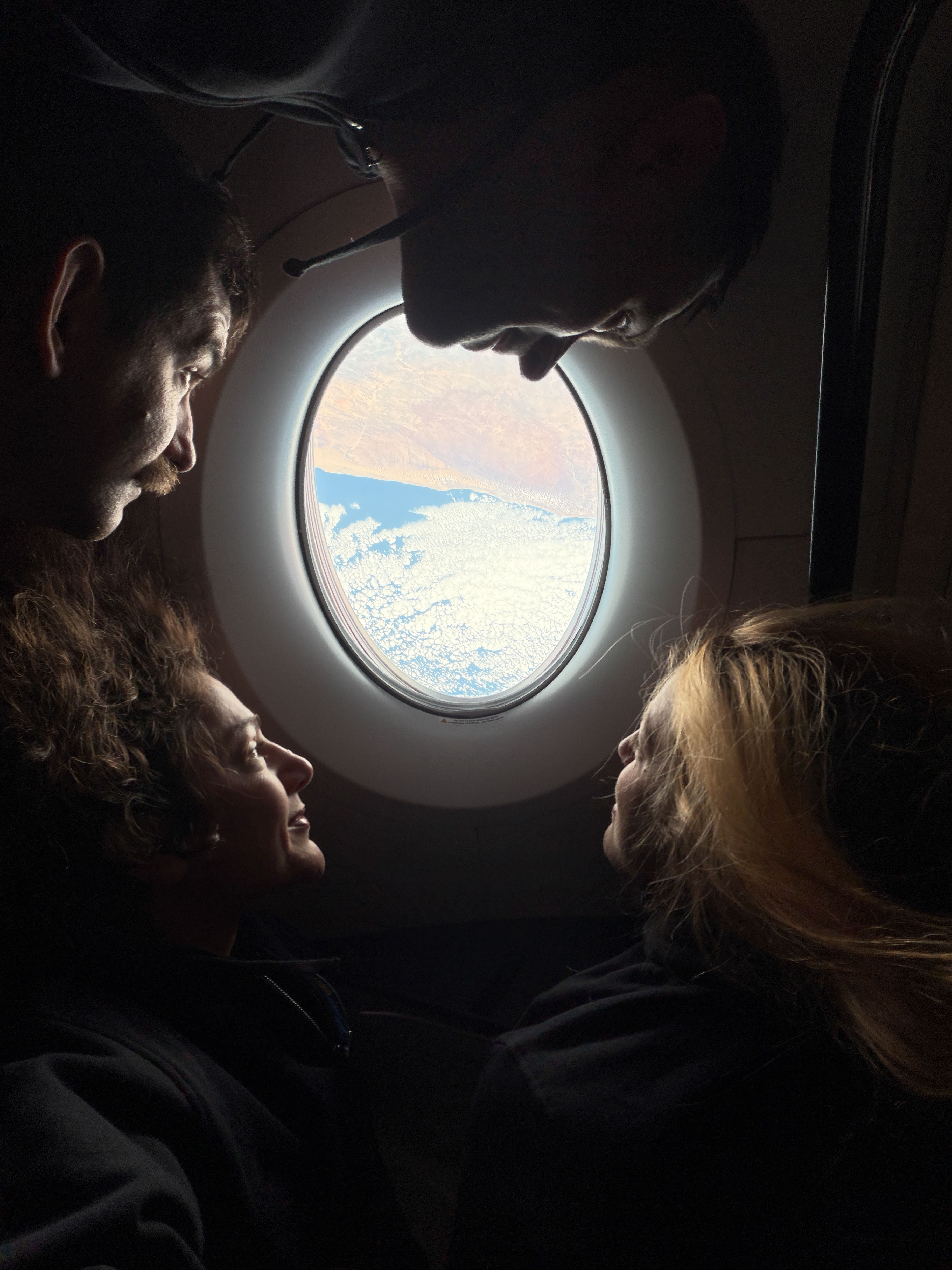 Crew-12 astronauts during a journey aboard the SpaceX Dragon spacecraft (NASA).